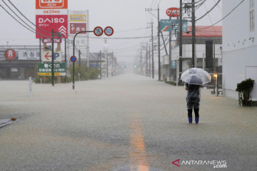 Hujan lebat di bagian barat Jepang sebabkan banjir