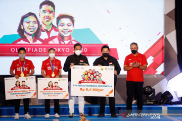 BNI apresiasi tim bulu tangkis Indonesia dengan hadiah Rp6,4 Miliar
