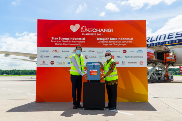 Komunitas Changi Airport sumbang konsentrator oksigen untuk Indonesia