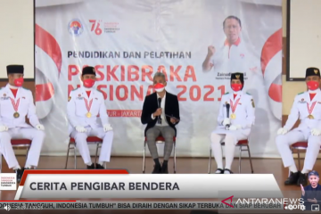 Anggota Paskibraka 2021 dikukuhkan sebagai Duta Pancasila