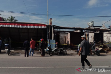 Tujuh unit toko dan 15 rumah warga di Kota Solok hangus terbakar
