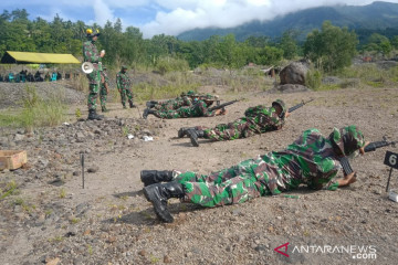 Komandan Kodim 1301 pimpin latihan menembak prajurit Kodim Sangihe