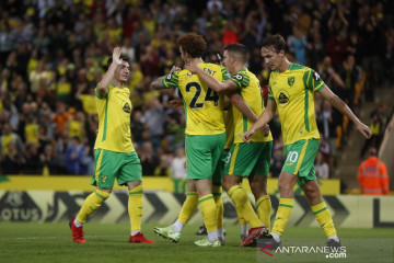 Norwich gulung Bournemouth 6-0 menuju putaran ketiga Piala Liga