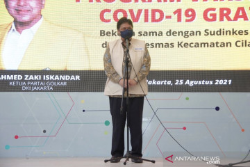 Airlangga: Golkar konsisten bantu pemerintah bentuk "herd immunity"