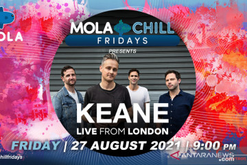 Besok, Keane akan tampil untuk Indonesia di Mola Chill Fridays