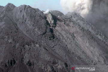 Awan panas guguran meluncur dari Gunung Merapi sejauh dua kilometer