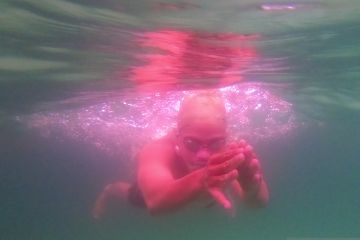 Latihan Atlet Renang NPC Sumsel