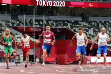 Aksi Pelari Sapto Yogo Purnomo berbalas medali perunggu Paralimpiade Tokyo 2020