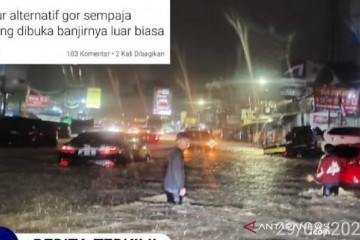 Sejumlah kawasan di Samarinda banjir akibat hujan deras