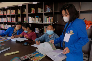 Mahasiswa bantu siswa belajar selama PPKM