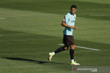 CR7 jalani sesi latihan jelang kualifikasi Piala Dunia 2022