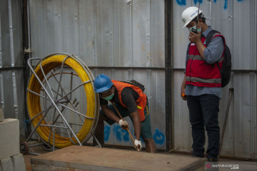 Pembenahan kabel udara semrawut di Jakarta