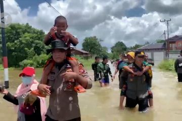 Tujuh kecamatan 84 desa di Katingan diterjang banjir