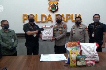 Polda Papua terima 3.000 paket sembako bantuan Presiden