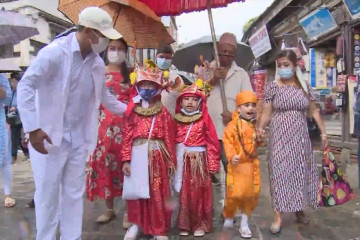 Warga Nepal rayakan Festival Gaijatra