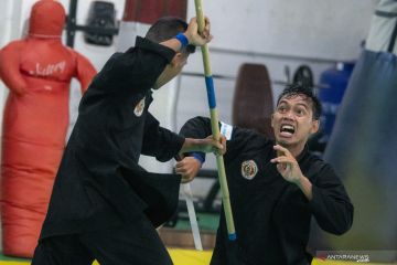 Latihan Atlet Pencak Silat Sumatera Selatan