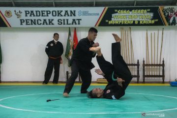 Latihan Atlet Pencak Silat Sumatera Selatan