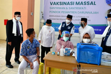 Wapres tinjau PTM Pondok Pesantren Darunnajah Jakarta