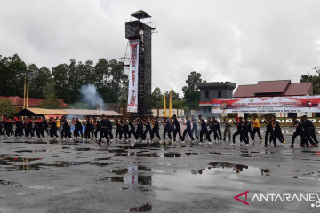 Polda Sultra gelar simulasi pengamanan kontingen PON