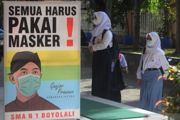 Pembelajaran tatap muka terbatas di Kabupaten Bandung dan Boyolali