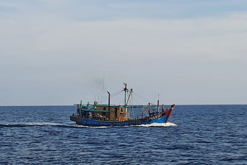 KKP tangkap kapal ikan ilegal asal Malaysia di Selat Malaka