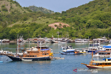 Kapal wisata mengangkut puluhan wisatawan terbakar di Labuan Bajo