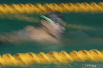 Latihan Atlet Renang Sumatera Selatan