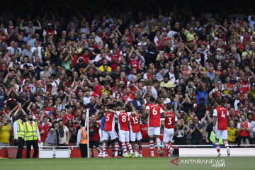 Liga Inggris : Aubameyang cetak gol, Arsenal akhirnya menang