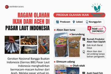 Ragam olahan ikan dari Aceh di Pasar Laut Indonesia
