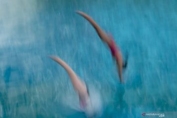 Latihan Atlet Loncat Indah Sumsel Jelang PON Papua