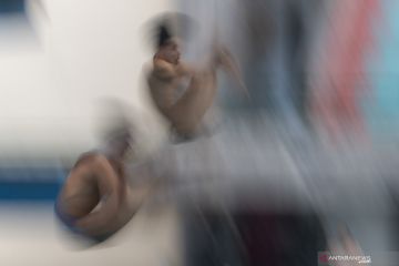 Latihan Atlet Loncat Indah Sumsel Jelang PON Papua