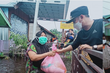 Sungai Rungan-Kahayan meluap, Palangka Raya mulai terendam banjir