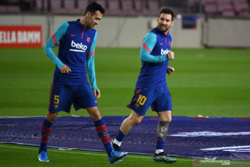 Busquets yakin Barca masih bisa juara Liga Champions tanpa Leo Messi