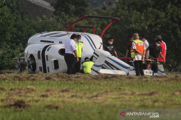 Kemenhub: Helikopter Balai Besar Kalibrasi terguling di Tangerang