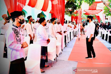 Presiden Jokowi harap vaksinasi di pondok pesantren segera tuntas