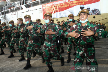 Pemberangkatan prajurit Komcad Kodam XII/Tanjungpura