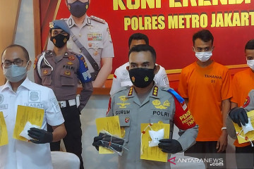 Polrestro Jakut tangkap dua kurir sabu dua kilogram di Jelambar