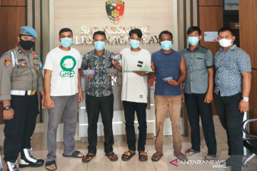 Polres Nagan Raya Aceh berantas judi daring, lima warga ditangkap