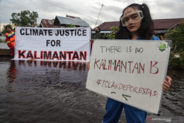 Pelajar Kalimantan tuntut keadilan iklim