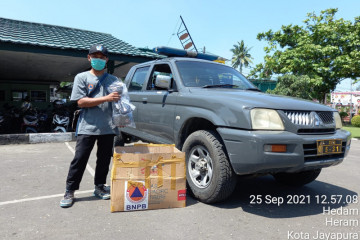 BNPB selenggarakan Gerakan Mobil Masker untuk masyarakat Papua