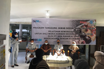 Jasa Raharja Jambi berikan pelatihan kewirausahaan bagi ahli waris