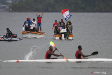 Lima emas diperebutkan pada hari ketiga cabang dayung PON Papua