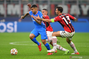 Liga Champions: Babak pertama  usai AC Milan unggul 1-0 atas  Atletico Madrid