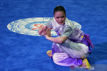 Nandira Mauriskha boyong emas wushu kedua untuk DKI Jakarta