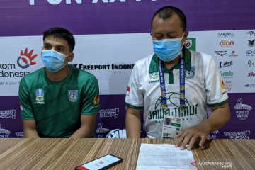 Pelatih: Jawa Timur tak bisa keluar dari tekanan Sulut