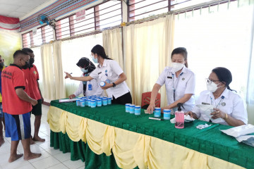 184 warga binaan dan pegawai LP Atambua diuji urin