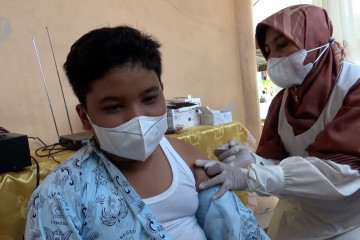 Persiapan PTM, ratusan siswa Kota Langsa ikuti vaksinasi