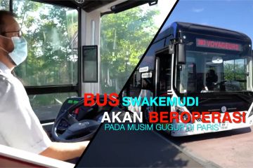 Bus swakemudi akan beroperasi pada musim gugur di Paris