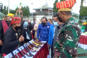 Korem 132 Tadulako gelar Pameran Senjata Kuno Sulteng