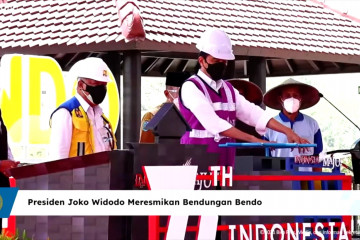 Presiden Jokowi resmikan Bendungan Bendo di Ponorogo